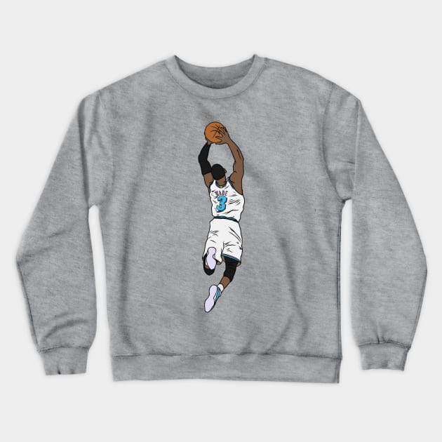 Dwyane Wade Vice Crewneck Sweatshirt by rattraptees